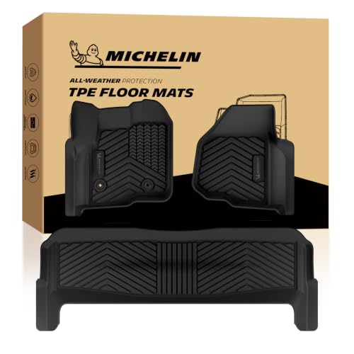 Image of Michelin Vehicle Mats for 12-16 F250 /F350 /F450 /F550 Crew Cab Carpet Floor