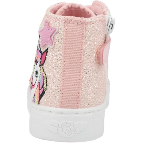 Victoria Sneakers Mesh Upper Pink Unicorn Design with Easy-Fit Zip for Girls3