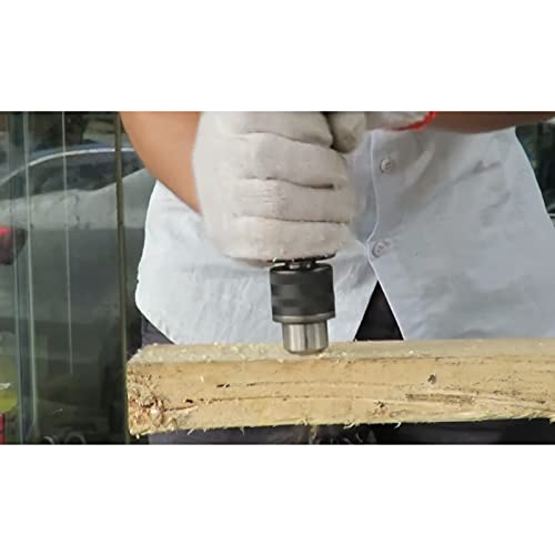 Tiffasha Akku-Bohrhammer, 1200 U/min 1/4" (6,35 mm) Pneumatischer Metallbohrer mit geradem Schaft Leicht einstellbare Geschwindigkeit mit Dreibackenfutter und externem Luftventil KP-556A – Bild 3