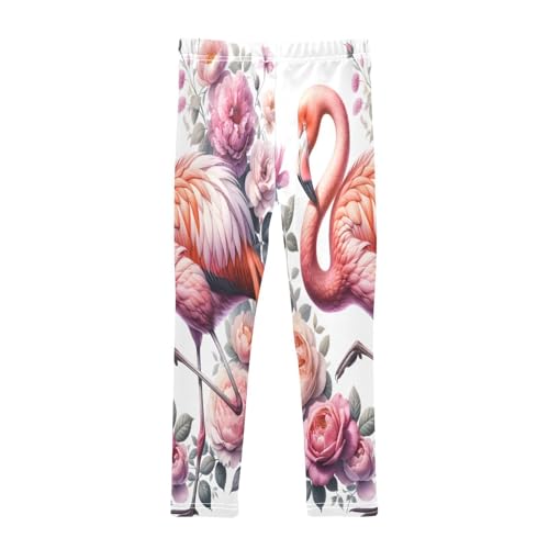 Toddler Girls Leggings Printed Yoga Pants Leggings Flamingo Standing for Kids2