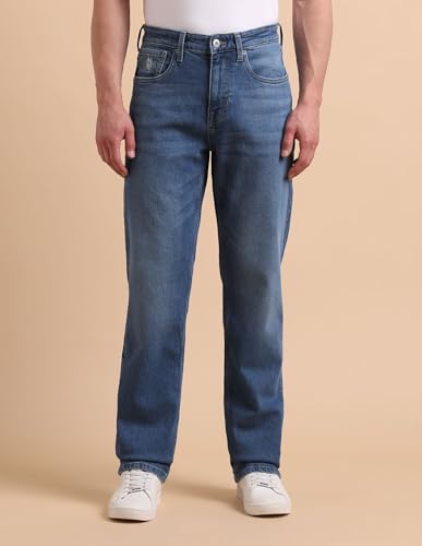Image of U.S. Polo ASSN. Denim Jeans for Men - Relaxed Fit, Mens Jeans for Office & Regular Wear