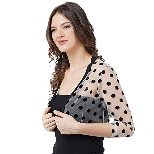 Image of PepTrends Women's Nylon Blend Collared Neck Shrug