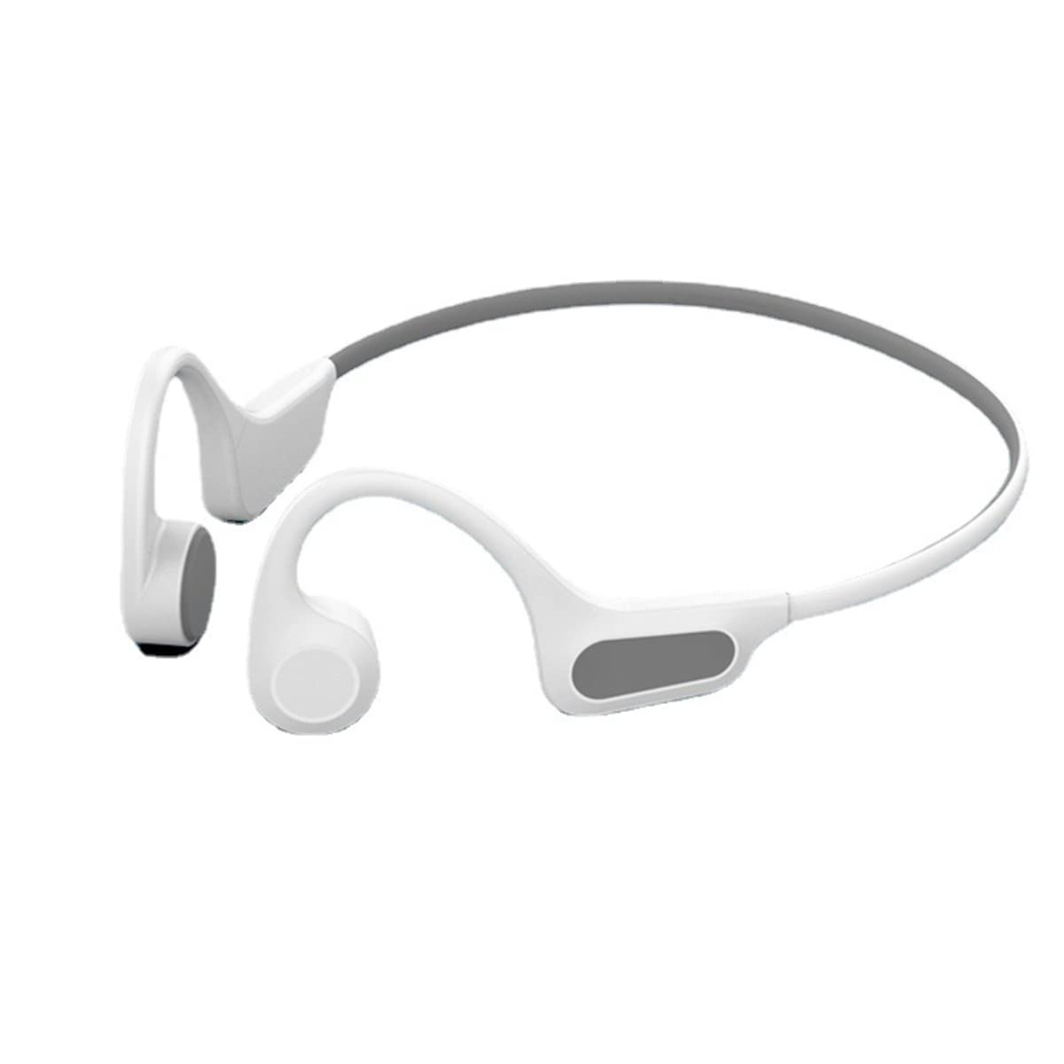 Vero Auricolari Sportivi Senza Fili Conduzione Ossea Cuffie Bluetooth Wireless Impermeabili IP56, Orecchio Aperto Auricolare Stereo, Leggero Cuffie da Corsa Senza Fili Cancellazione del Rumore White