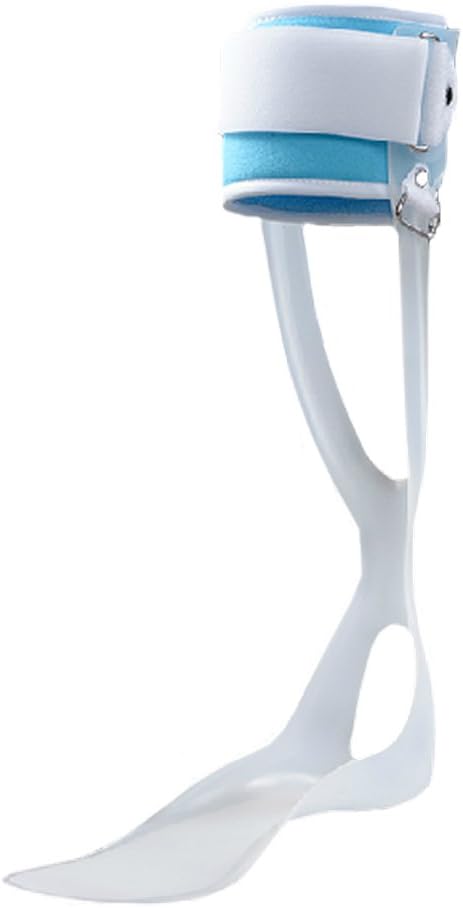 OBER Ankle Foot Drop AFO Brace Orthosis Splint Leaf Spring Recovery Equipment Injection Molded (S: fit Foot Length 8.4"-9.4", Left Foot)