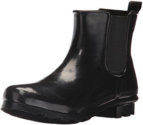 Western Chief Waterproof Chelsea Boots For Women - Textile Lining, Rubber Upper, And Comfortable Foam Insole Classic Black 7 M #TOP14