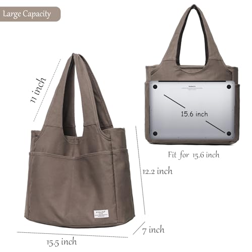 Image of KYALOU Utility Large Tote Bag, Women Casual Shoulder Bags for Work School Gym Beach Travel Shopping Grocery | Utility