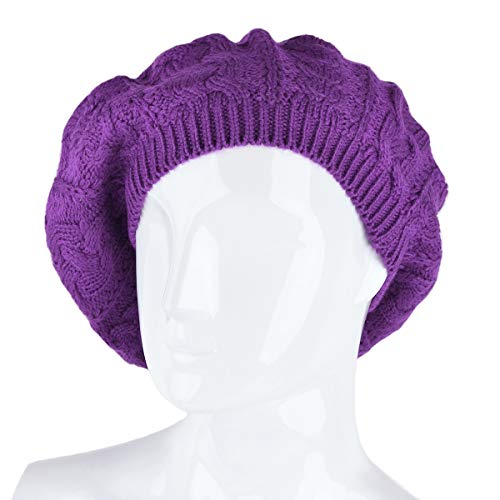 Image of Nollia Soft Knit Solid Color Beanie, Chic, and Lightweight Crochet Knitted Style Beanie Hat for Women, One Size Slouchy Hat
