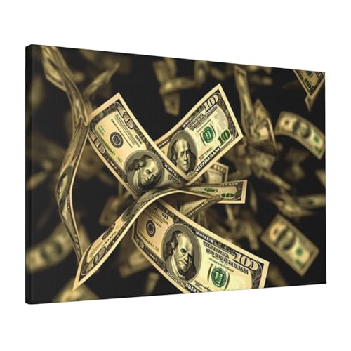 Impression sur toile signe dollar LPSRTWE 40x61 cm pour salon