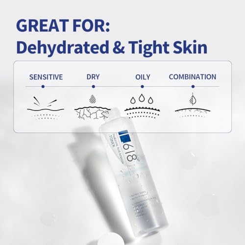 1.618 Hyaluronic Acid Ampoule Toner 6.7 Fl oz, Deep Hydration Toner, Sebum Control, Moisturization | Panthenol, Collagen Complex | Korean Skincare Beauty Face Toner