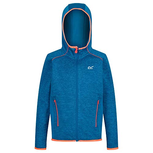 Polaire technique junior avec ouverture zippée et capuche Dissolver II