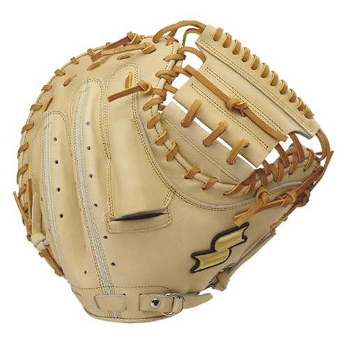 SSK(エスエスケイ) 硬式ミット 硬式特選ミットシリーズ 捕手用 SPM120 キャメル×タン 【2020年春夏モデル】 左投げ用