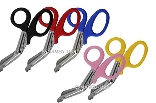 NEW SET OF 5 PCS PARAMEDIC UTILITY BANDAGE TRAUMA EMT EMS SHEARS SCISSORS 7.25 INCH STAINLESS STEEL