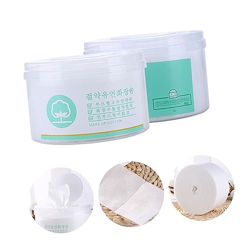 LIFKOME Almohadillas De Algodón De Maquillaje Desechables Almohadillas Faciales y Portátiles Para Desmaquillar y Aplicar Cosméticos