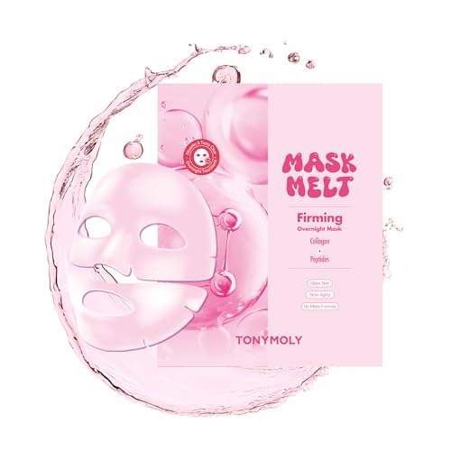 TONYMOLY Mask Melt Firming Hydrogel Face Mask Overnight Treatment with Collagen and Peptides Korean Skincare 1 Sheet