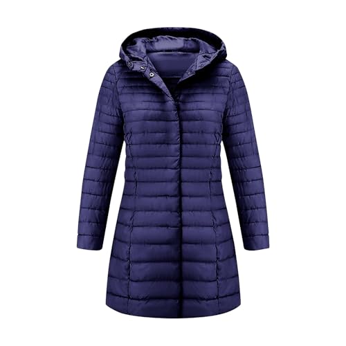 YRAETENM Winter Coats for Women Mid Length Lightweight Down Quilted Jackets - image 7
