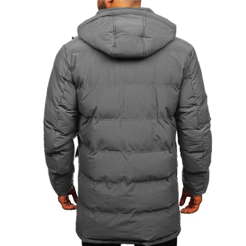 Parka veste épaisse homme en coton matelassé coupe-vent
