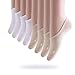 Produktbild Okany 8 Paar Füßlinge für Damen Unsichtbare Sneaker Socken Sneaker Söckchen mit Rutschfestem Silkon derselben Farbe oder Mischung  Baumwolle