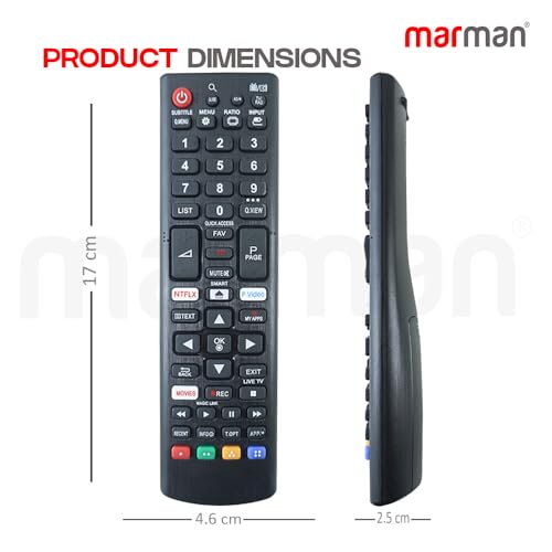 Image of marman Compatible with LG Smart TV Remote Control Original Model RM-L1616 Suitable for LED OLED LCD UHD Plasma Android Television AKB75095303 Without Voice Command and Google Assistant