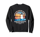 Yaquina Head Lighthouse Newport Oregon Beach Ocean Souvenir Sweatshirt