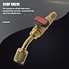 puhae Angled Compact Ball Valve 1/4 Inch SAE, Air Conditioning Refrigerant R410A R134A Shut Valve,3PCS R410A R134A Shut Valves #3