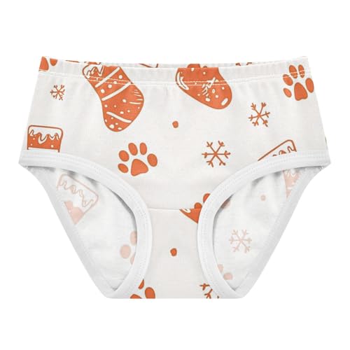 Girls' Organic Cotton Panties Briefs Underwear for Toddler Christmas Stockings