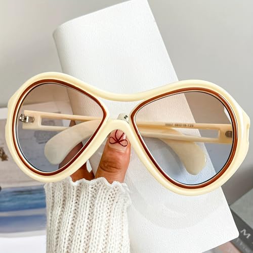 bullabulling Oversized Trendy Wrap Around Sunglasses for Women Men Large Driving Sun Glasses Big Sunnies Shades UV4003