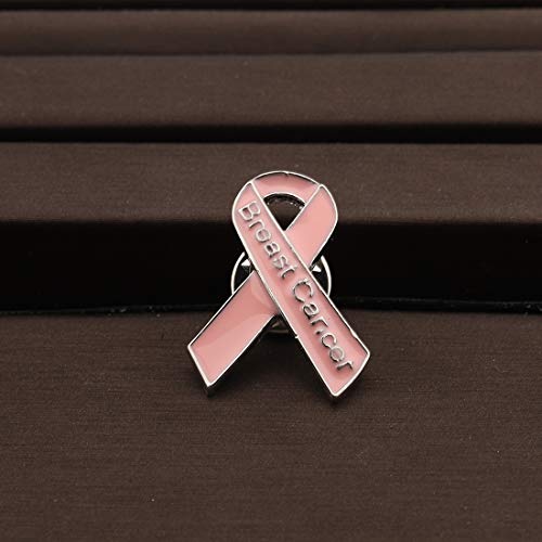 CENWA Pink Ribbon Enamel Breast Cancer Awareness Pin Pink Awareness Breast Cancer Support Gift Keep Fighting Jewelry4