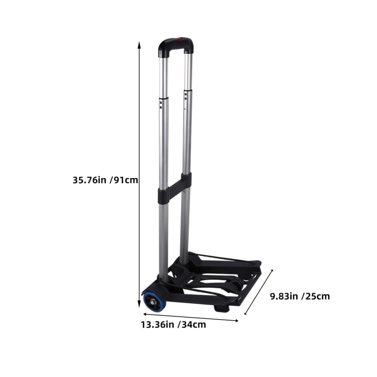 Aluminio Carrito de Plegable Aleación Portátil para Equipaje y Compras