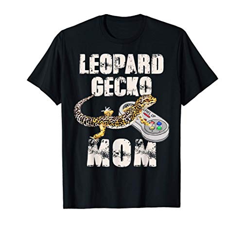 Leopard Gecko Mom Gift Video Game Lizard & Reptiles Gamer Camiseta