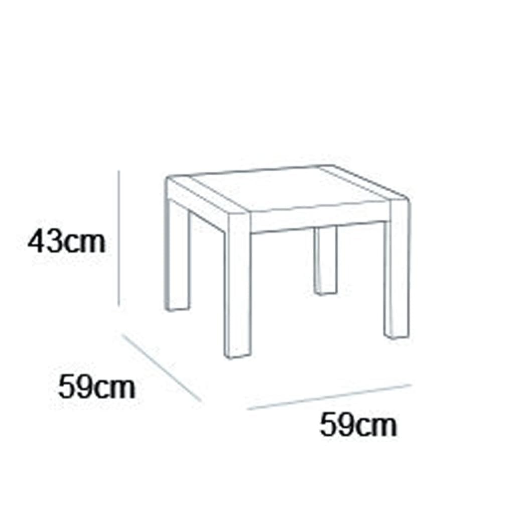 Keter Table de jardin Rosalie Graphite
