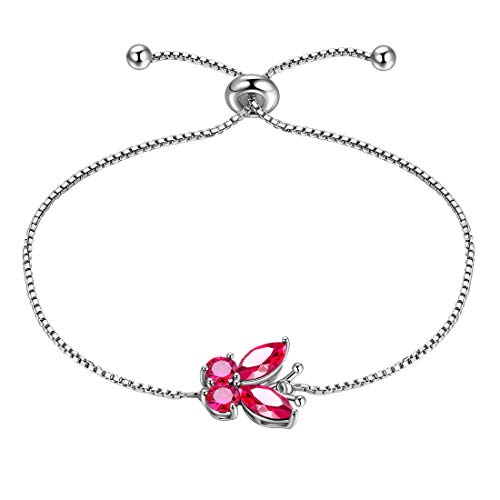Juego de collar de mariposa de plata 925 Aurora Tears con pendientes y anillo de circonita