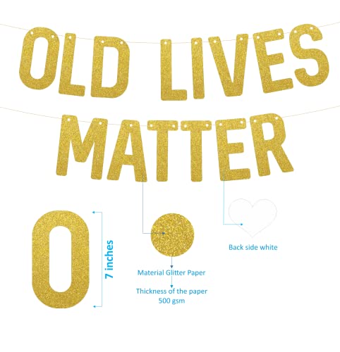 Image of SVM CRAFT Old Lives Matter banner,Funny Birthday Banner, Old Lives Still Matter Birthday Decorations