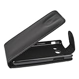 2 Jahre Garantie Mobilfunk Krause Flip Case Etui Handytasche Tasche Hülle für Huawei Ascend Y300 (Schwarz)