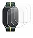 Savvies 3 Stück Panzer Schutz Glas für Motorola Moto watch fit 9H Schutzfolie HD Klar, Blasenfrei, Anti-Fingerabdruck, Stoßfest, Displayschutz