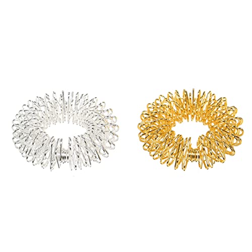 Qudai 20 peças Anel de Massagem Sensorial para Adolescentes Adultos Silencioso Redutor de Estresse e