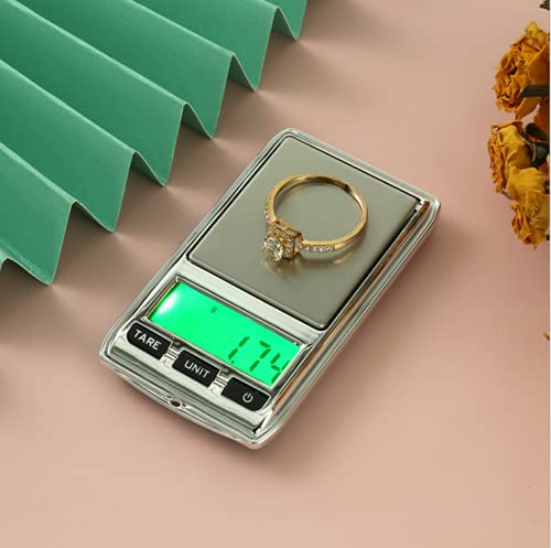Báscula digital mini portátil 500g x 0.01g LCD miniatura 2