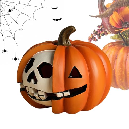 Decoración de esqueleto de calabaza para interiores y exteriores 2
