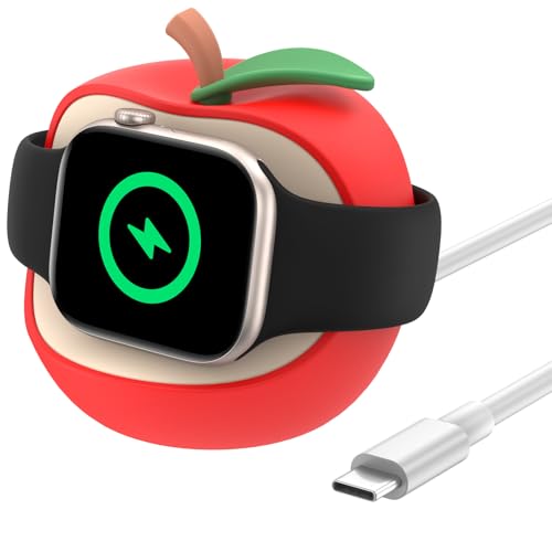 Base de carga para Apple Watch ideal para viajes con conexión tipo C y soporte nocturno estable