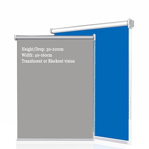 Personalised Size Window Roller Blinds Thermal Waterproof Window Shades Home Office Window Curtains Translucent/Blackout Roller Curtains (Blackout)