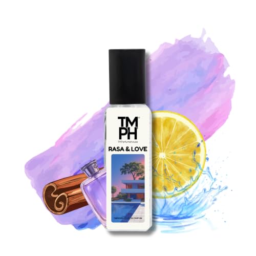 Image of TMPerfumehouse Rasa & Love EDP for Men | Fresh, Fruity & Long Lasting Perfume Spray | Fruity, Citrus & Aquatic Fragrance | Luxury Gift for Him | TMPH | 20ml