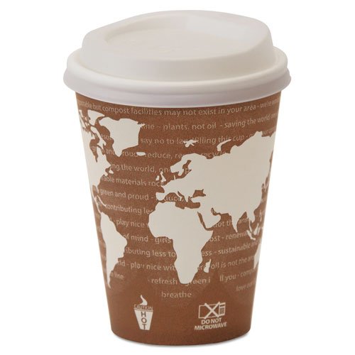 Eco-Products - Eco-Lid 25% Recycled Content Hot Cup Lid, Fits 8oz Cups, 1000/Carton EP-HL8-WR (DMi CT