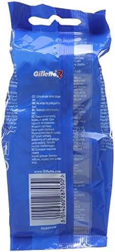 Gillette 2 Men's Disposable Razor, 5 Units - Pack of 2 image 4