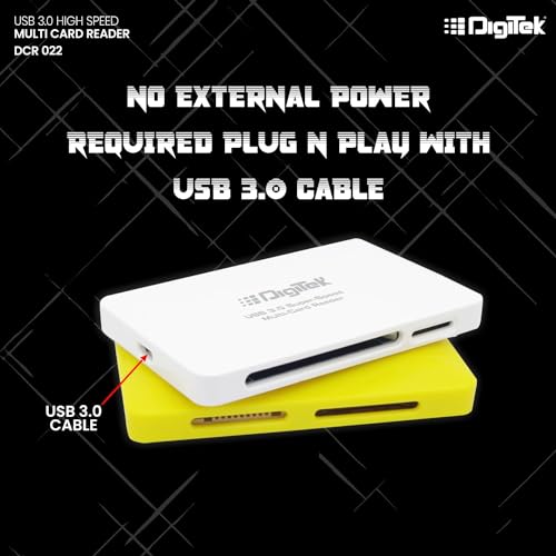 Image of DIGITEK (DCR-022) USB 3.0 High Speed Multi Card Reader, Support SDXC /SDHC /SD /Micro SDXC /Micro SD /CF Card, Support Operating System Window 7 /8 /10 or Higher, Mac OS 10.07 + Higher