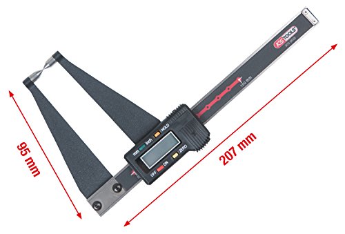 Pie de rey digital KS Tools 300.0539 para medir desgaste en discos de freno 4
