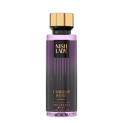 Nishlady L'amour Rose Body Mist Spray 260 ml - Bruma Corporal Perfumada