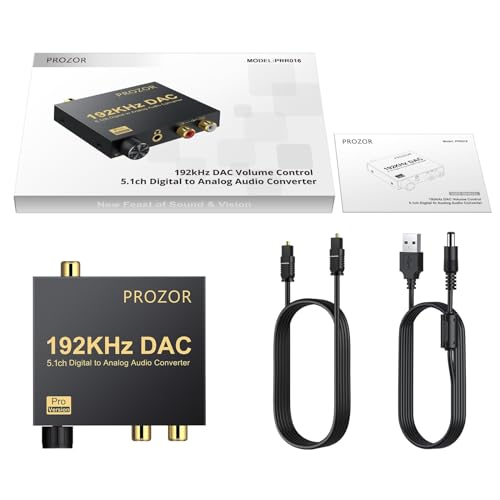Prozor DAC 192Khz Digital To Analog Audio Converter Support Dolby Ac-3 Dts 5.1Ch thumb #6