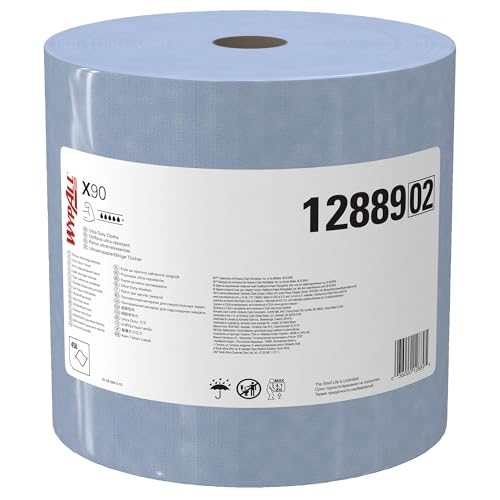 Image of WypAll PowerClean X90 Ultra Duty Cloths, Jumbo Roll, 450 Towels (12889)