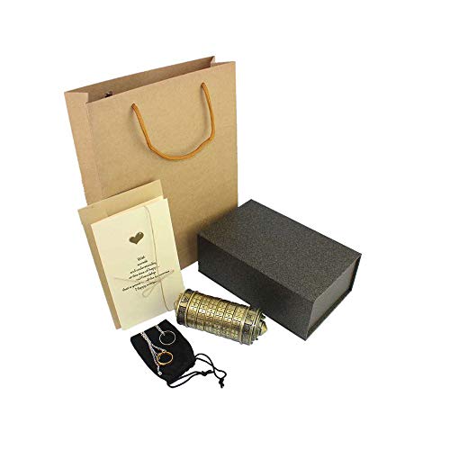 Retro Birthday Valentine Gift Box Cylinder Lockbox Da Vinci Code Alphabet Locks