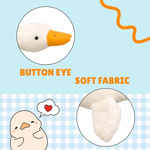 Image of TOYTALES Soft Sleeping Duck Plush Toy | Super Soft Light Weight | Stuffed Toy for Girls and Boys | Cute Plush Stuffed Animal Gift for Babies & Children (45CM)
