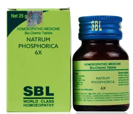Natrum Phos 6X - [Pack of 2 x 25 grams] Homeopathic Single Biochemic